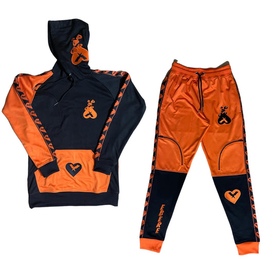 Blessing Tracksuit - Orange/Black