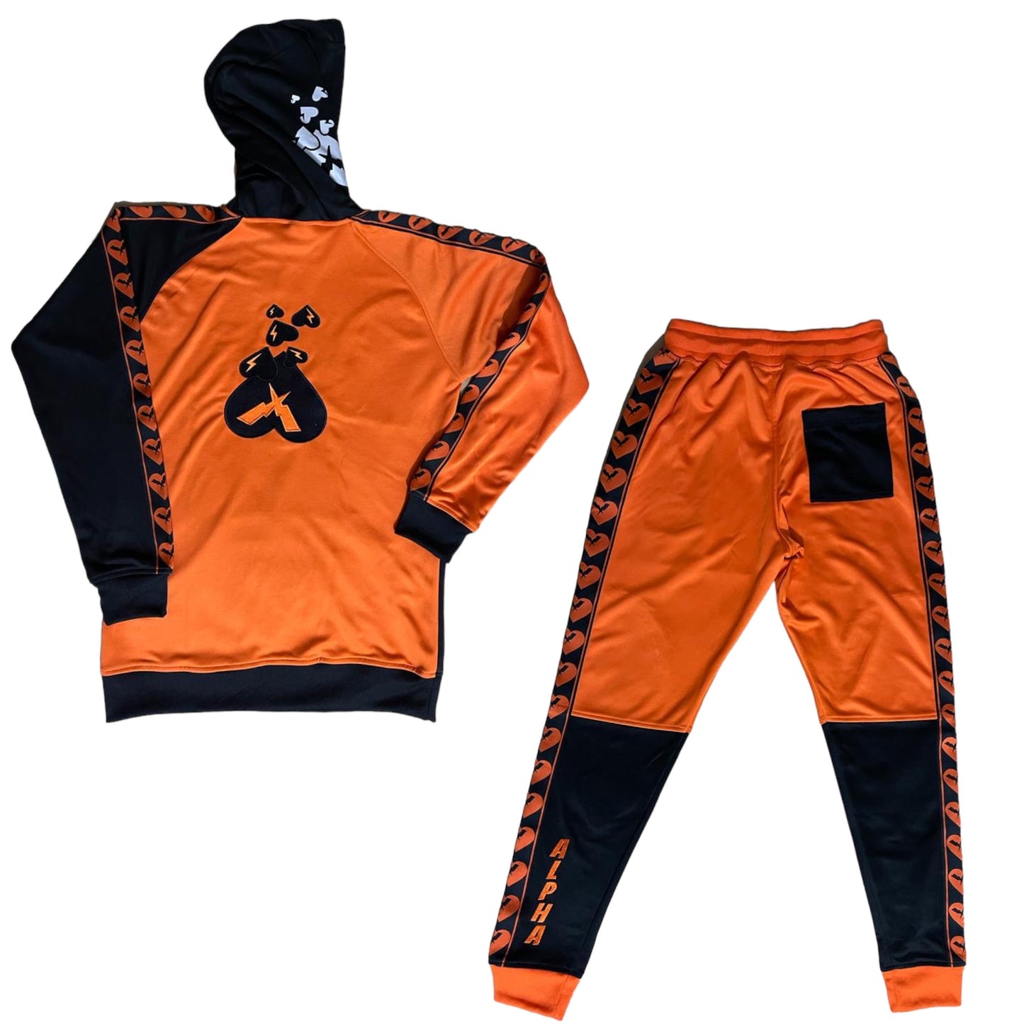 Blessing Tracksuit - Orange/Black