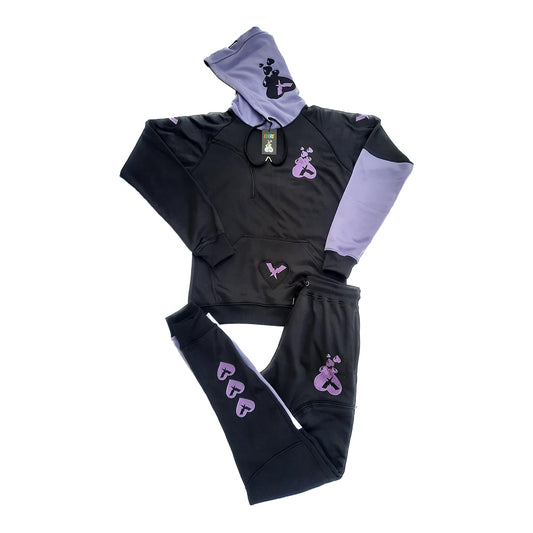 Blessing Tracksuit - Black/Lavender