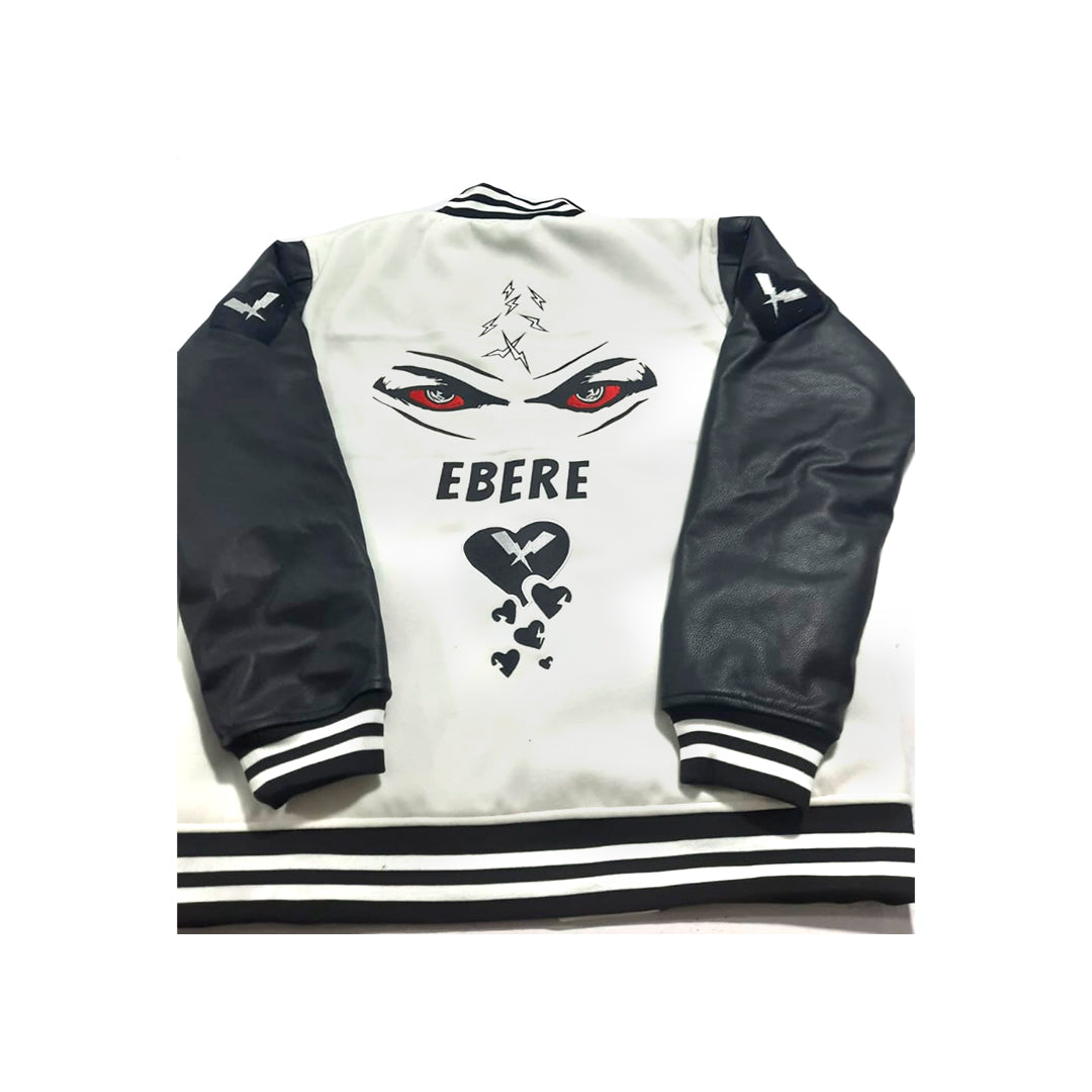 Blessings White Letterman Jacket