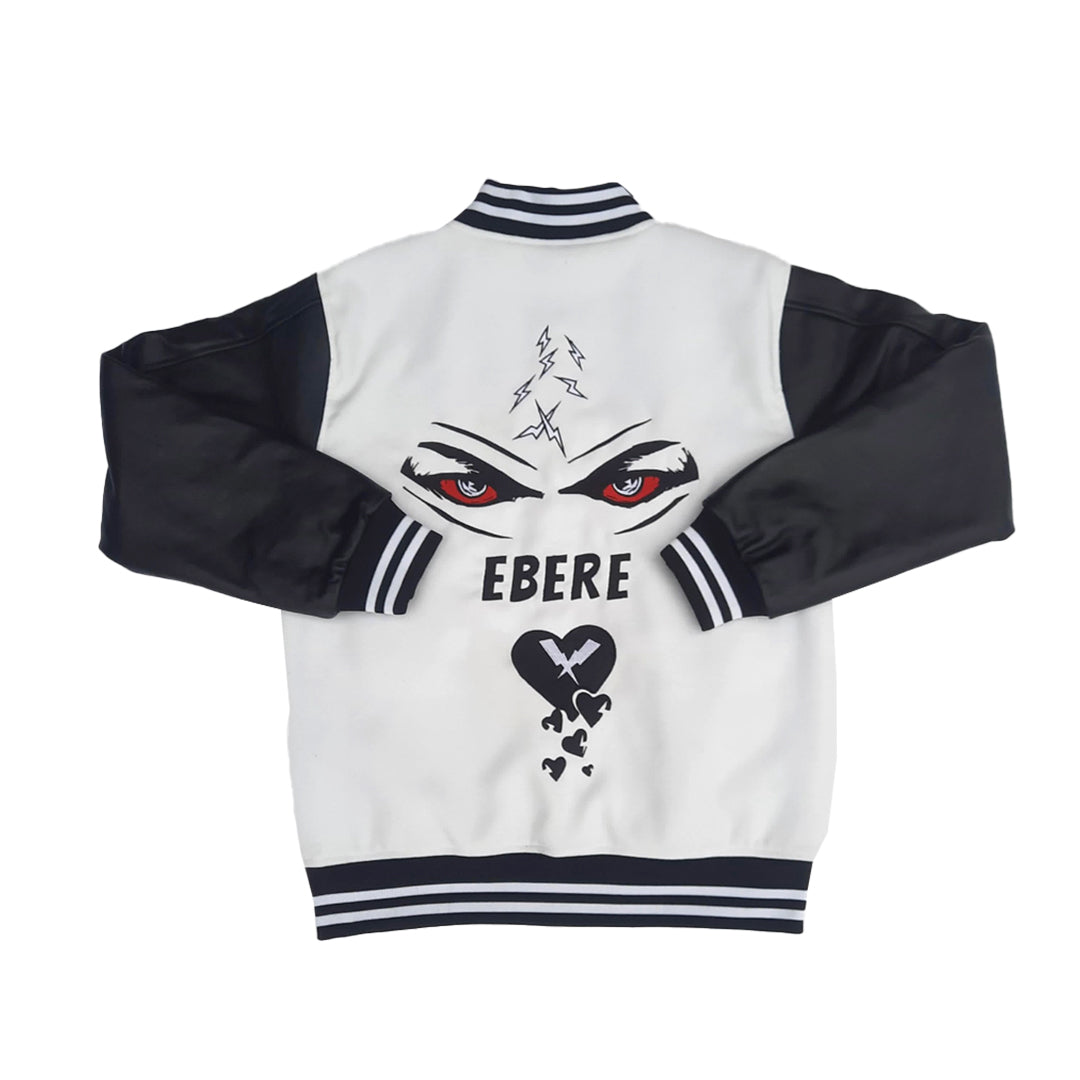 Blessings White Letterman Jacket