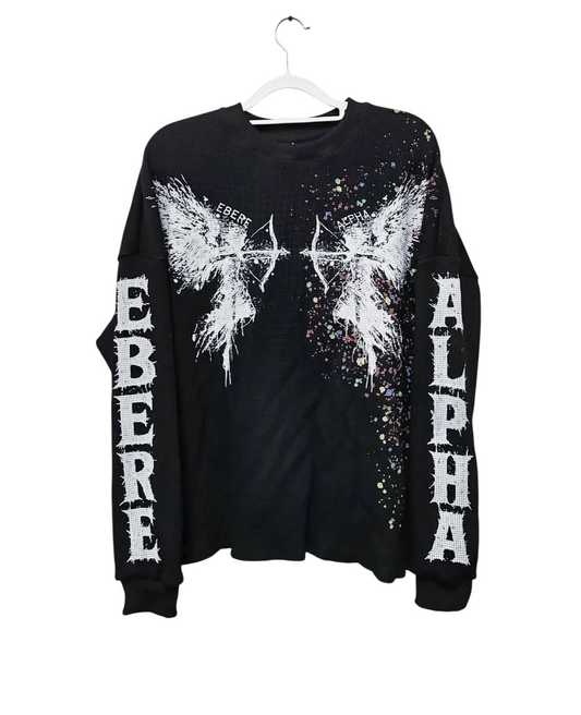 Angel thermal sweater black