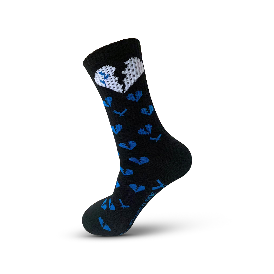 Perseverance Logo Socks - Blue